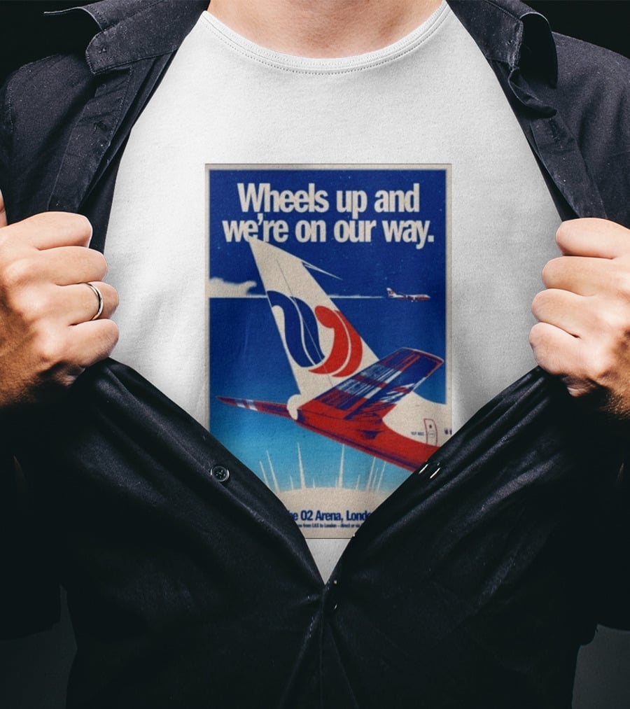 Wheels Up And We're On Our Way Vulfpeck Live At The O2 Arena London 8th July 2026 T-Shirt