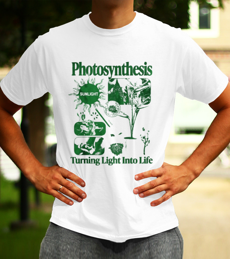 Photosynthesis Turning Light Into Life Science Botanical Diagrams T-Shirt