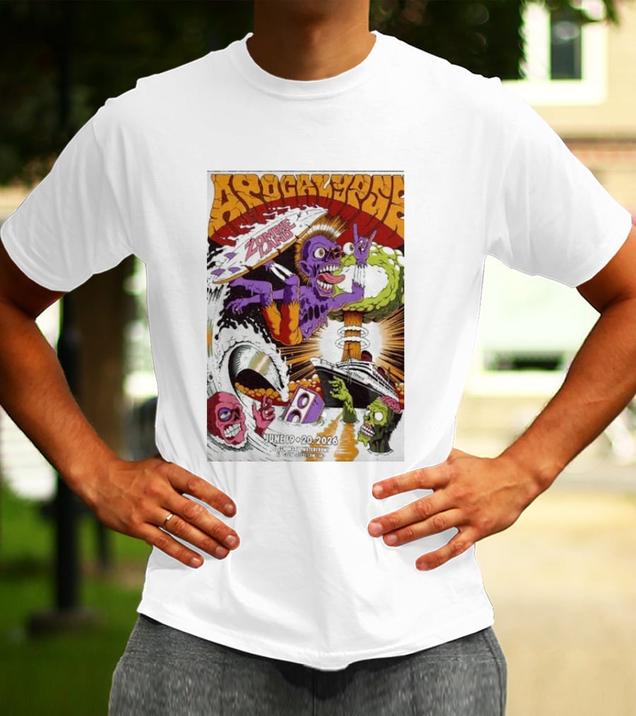 Zombie Land Apocalypse June 19 20 2026 Waterfront Event T-Shirt