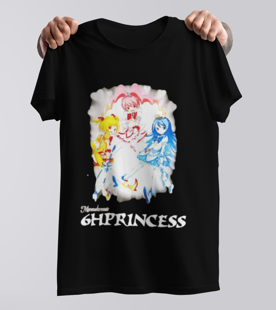 Mononoke 6HPPrincess Anime Characters Colorful Trio T-Shirt