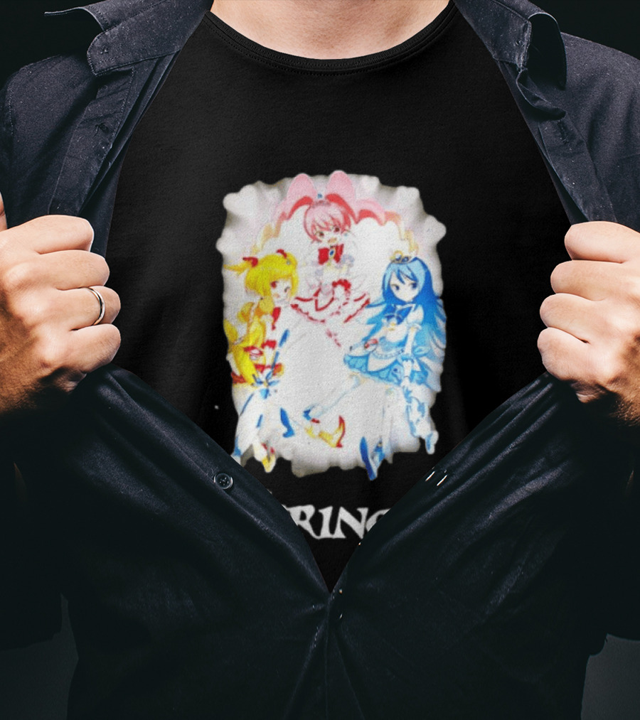 Mononoke 6HPPrincess Anime Characters Colorful Trio T-Shirt
