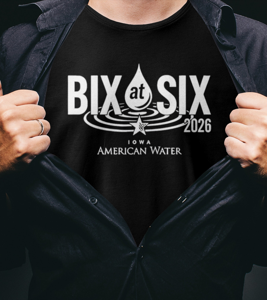Iowa American Water Bix At Six 2026 Event Celebration T-Shirt