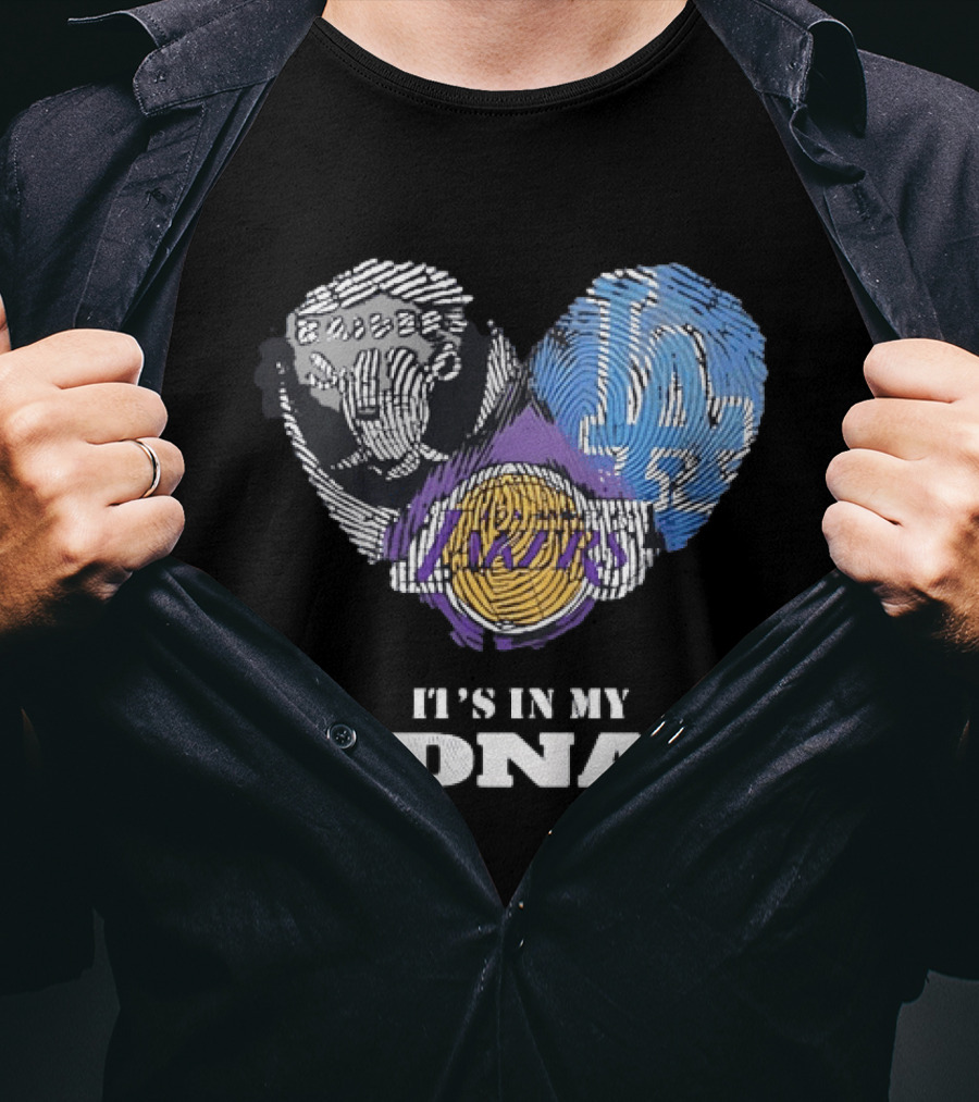 It's In My DNA Raiders Dodgers Lakers T-Shirt