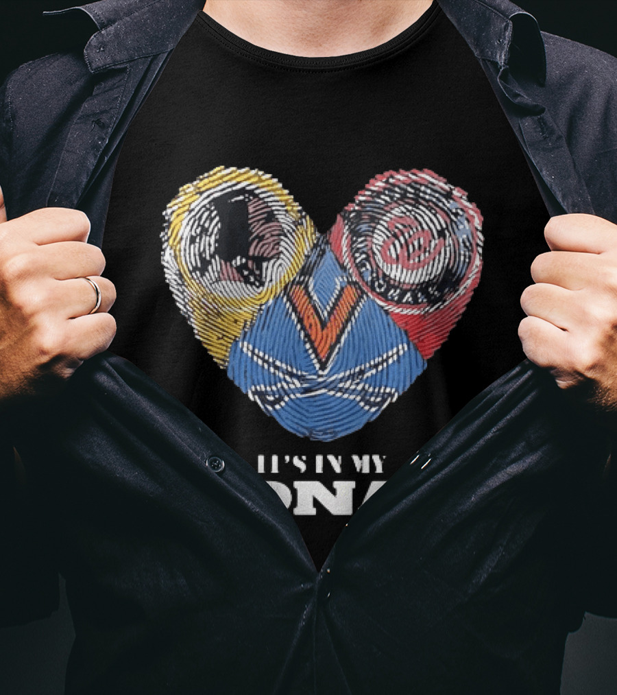 Virginia Cavaliers It's In My DNA Unique Fingerprint T-Shirt
