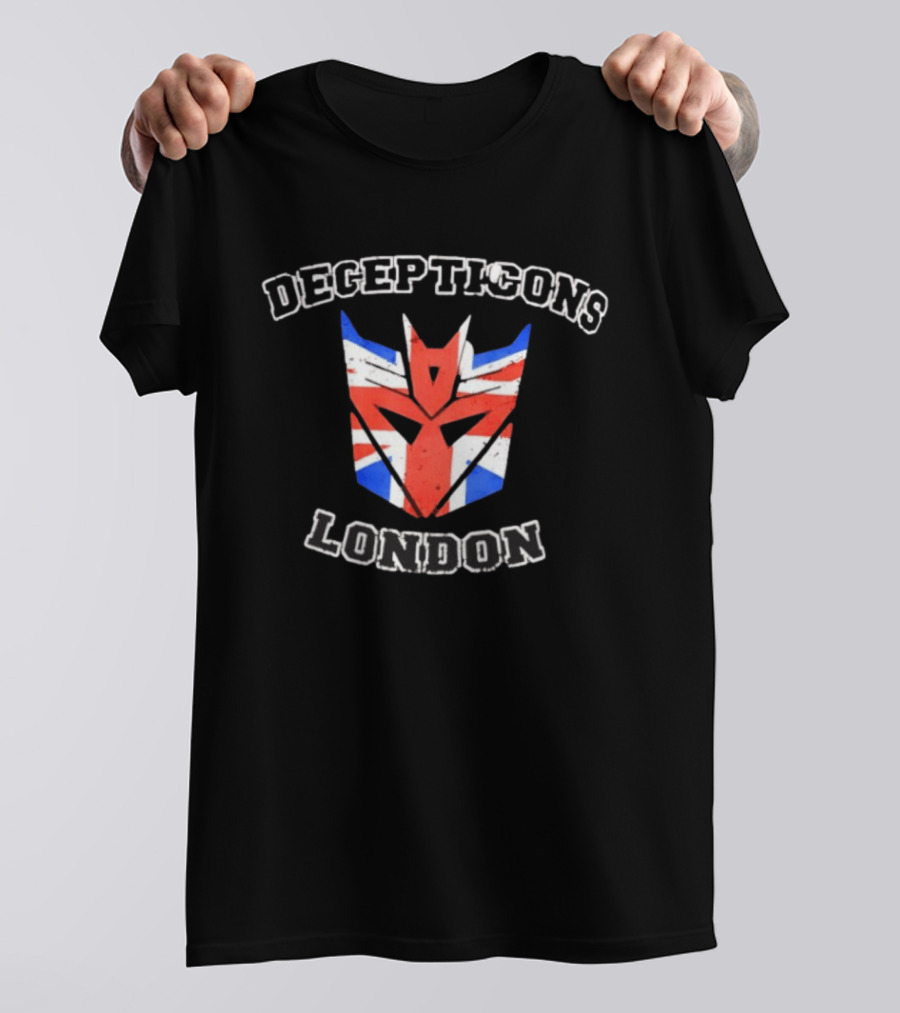 Decepticons London Union Jack Transformers T-Shirt