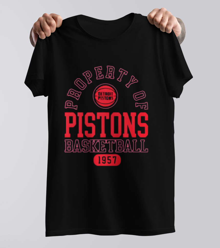 Property Of Pistons Basketball 1957 Detroit Pistons T-Shirt
