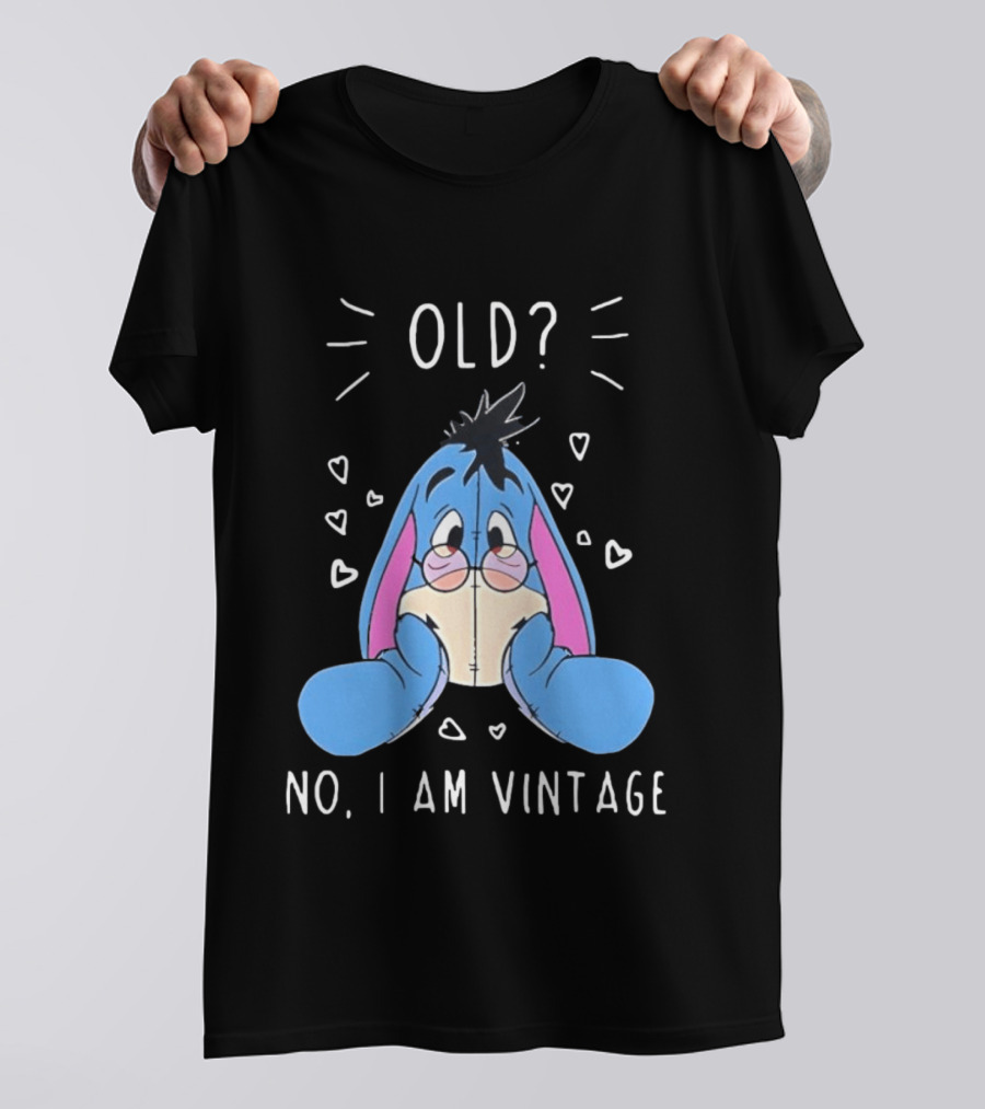 Old No I Am Vintage Disney Eeyore Wearing Glasses T-Shirt