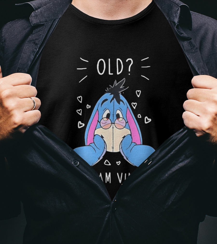Old No I Am Vintage Disney Eeyore Wearing Glasses T-Shirt