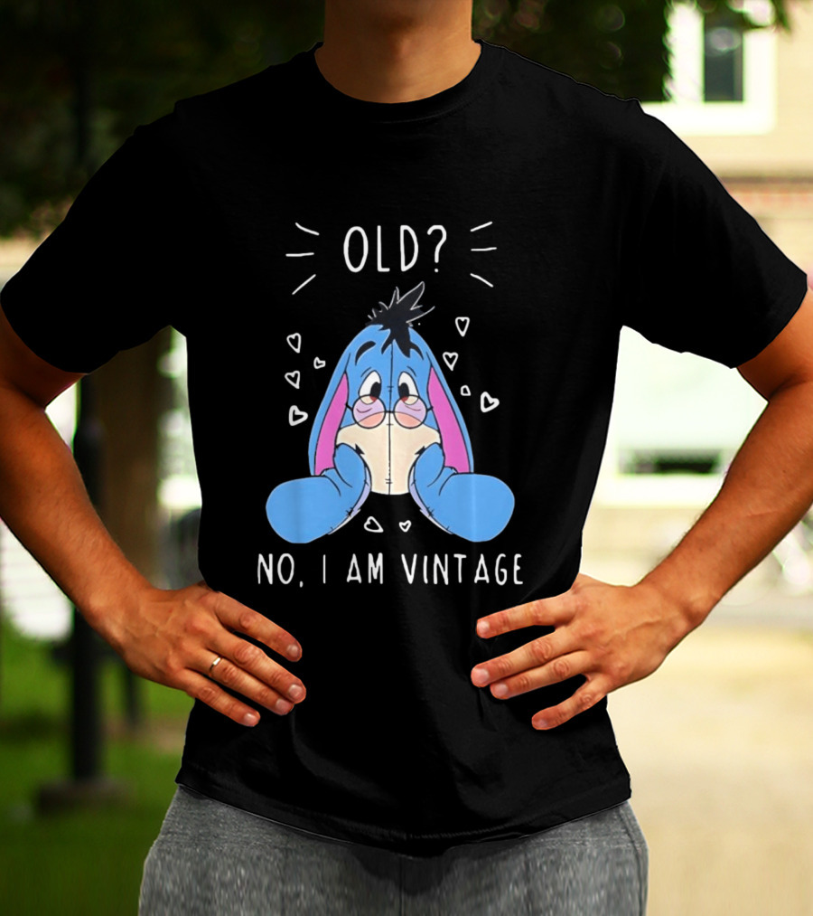Old No I Am Vintage Disney Eeyore Wearing Glasses T-Shirt