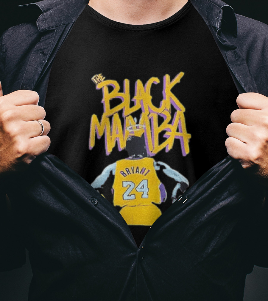 The Black Mamba Bryant 24 Los Angeles Lakers T-Shirt