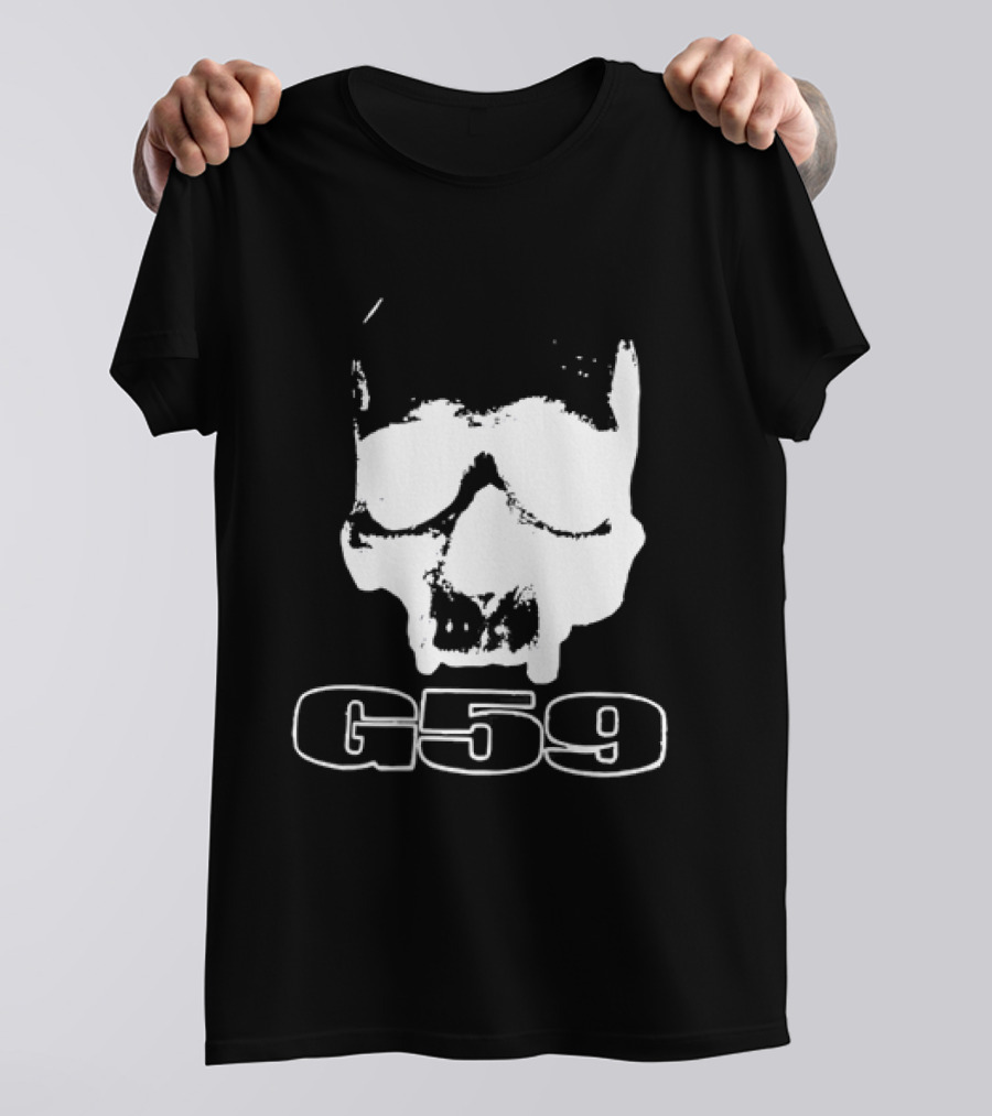 G59 Skull Black Graphic With Skull T-Shirt