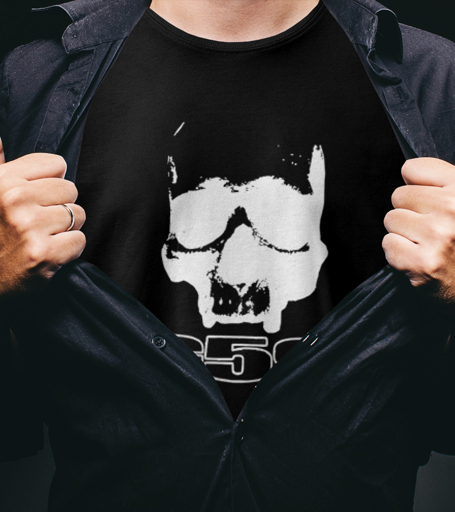 G59 Skull Black Graphic With Skull T-Shirt