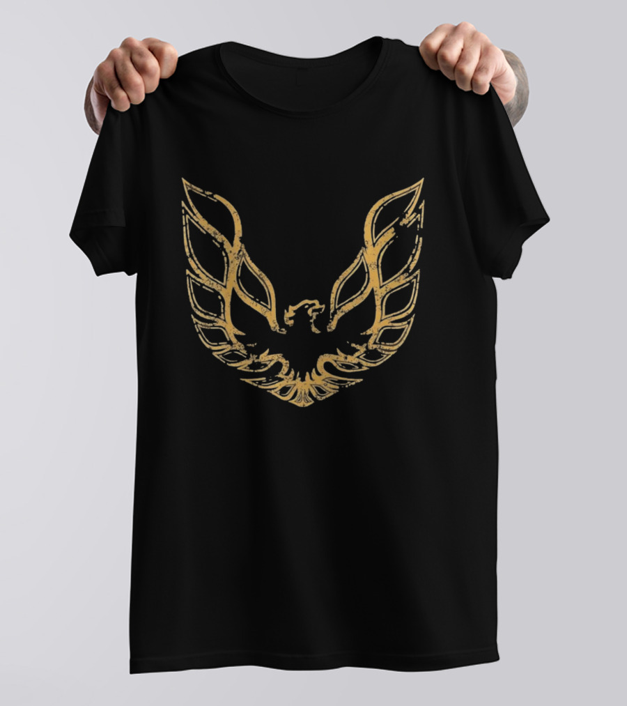 Pontiac Firebird Screaming Chicken Grunge Gold T-Shirt