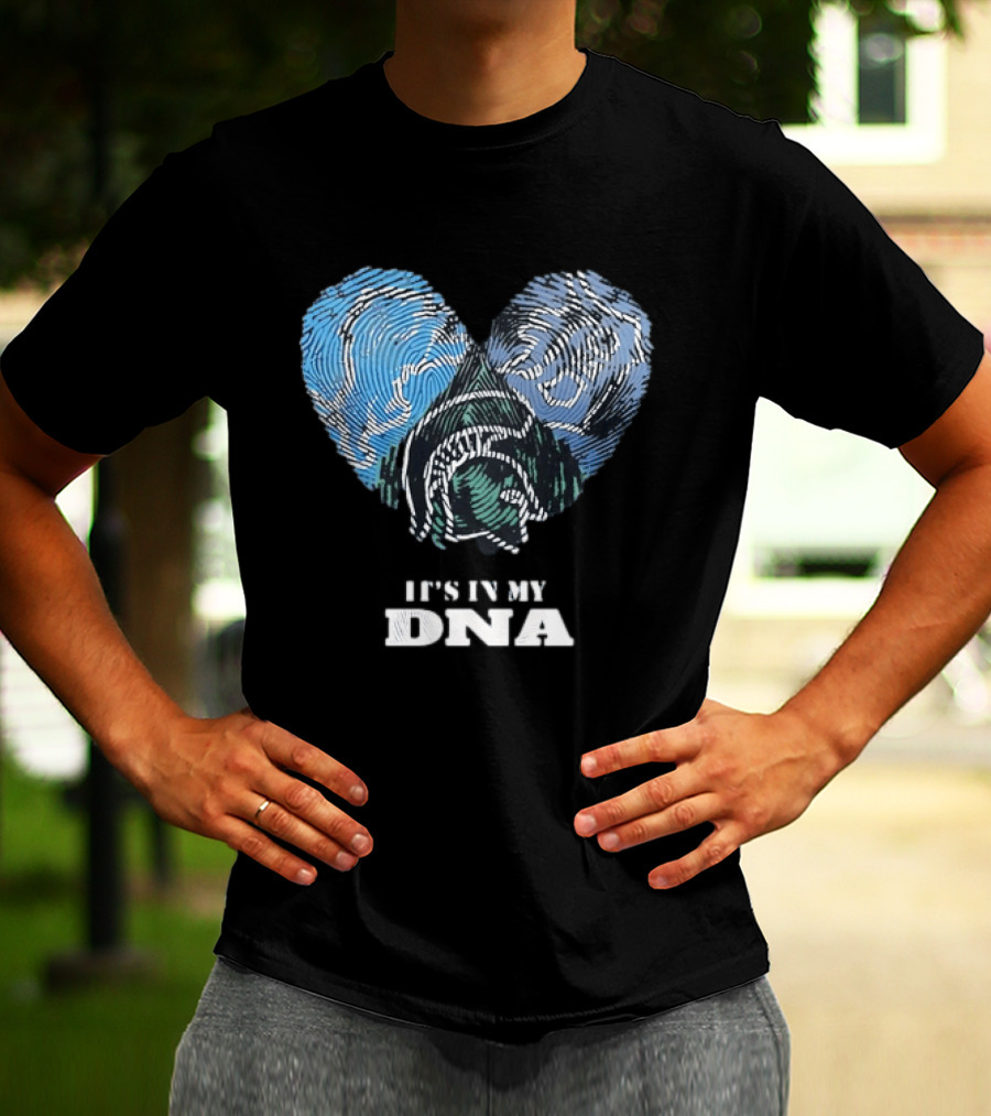 Heart Fingerprint Dog Breed Lover It's In My DNA T-Shirt
