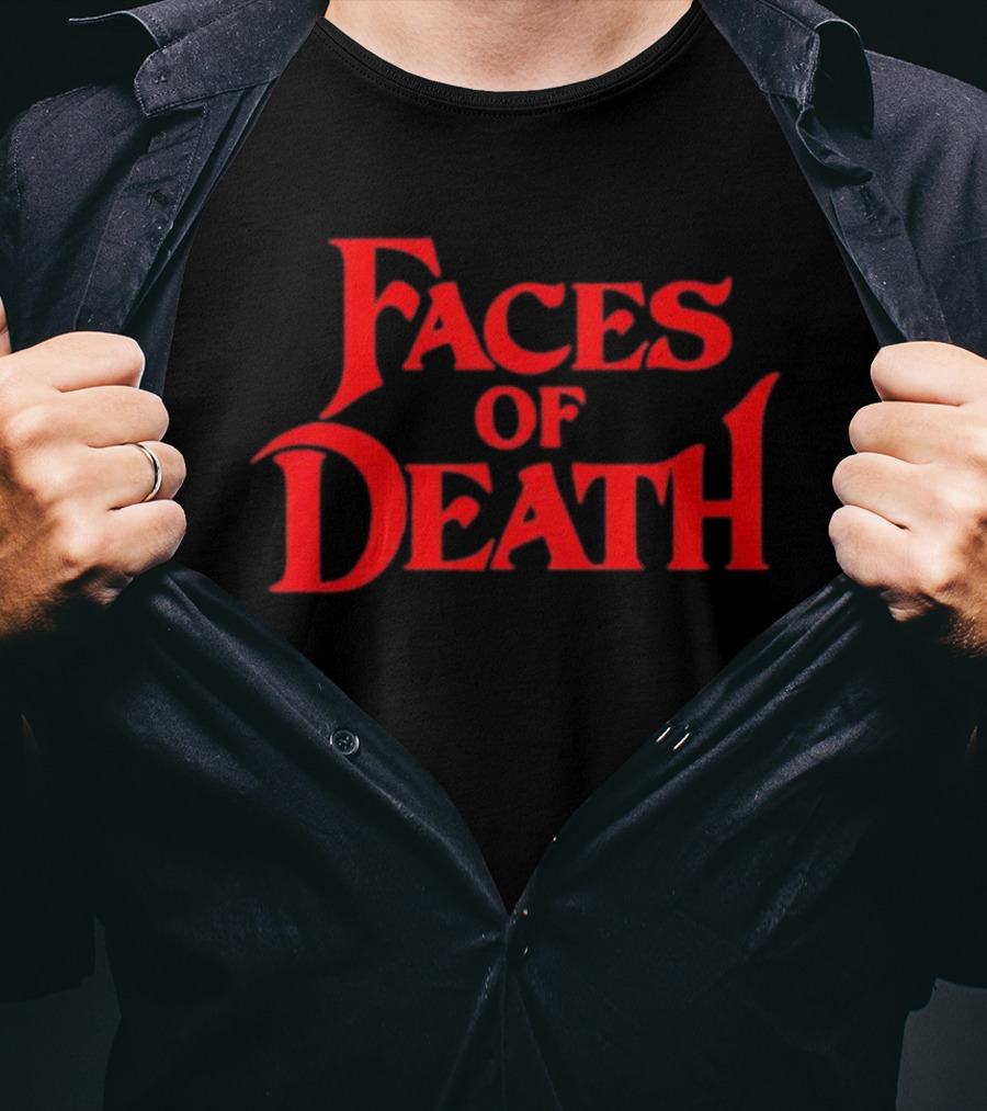 Faces Of Death Horror Movie Red T-Shirt
