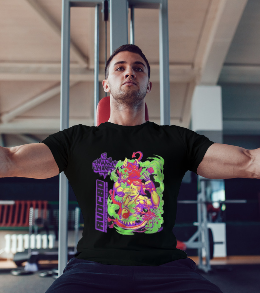 Rob Van Dam 2 Many Blunts RVD CBD Hall Of Fame Wrestler Psychedelic Smoke Dragons T-Shirt