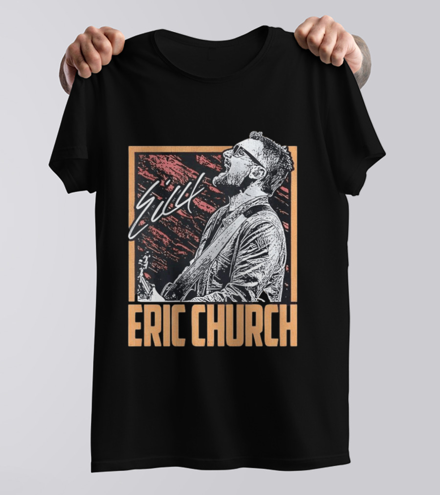 Sick Eric Church Live Singing Performance T-Shirt
