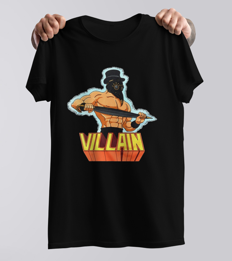 Villain Plague Doctor Warrior With Sword T-Shirt