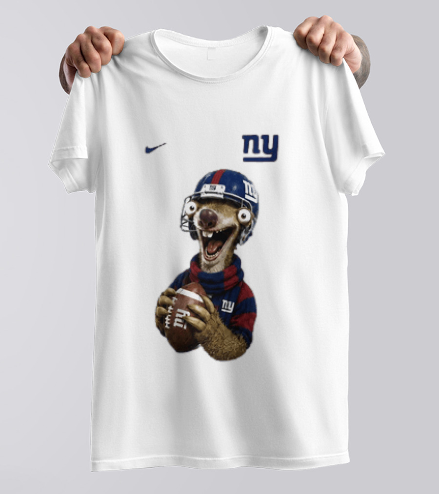 Sid The Sloth New York Giants Football NFL Fan Gear T-Shirt
