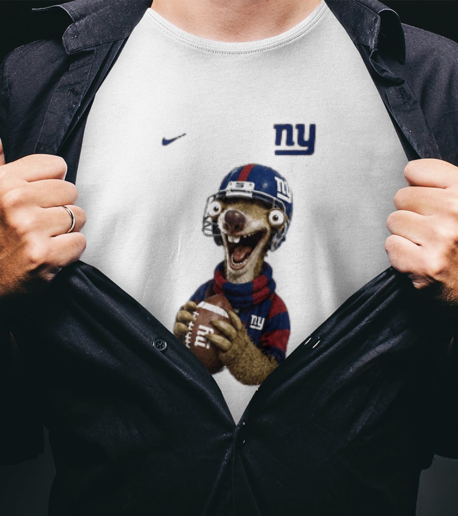 Sid The Sloth New York Giants Football NFL Fan Gear T-Shirt