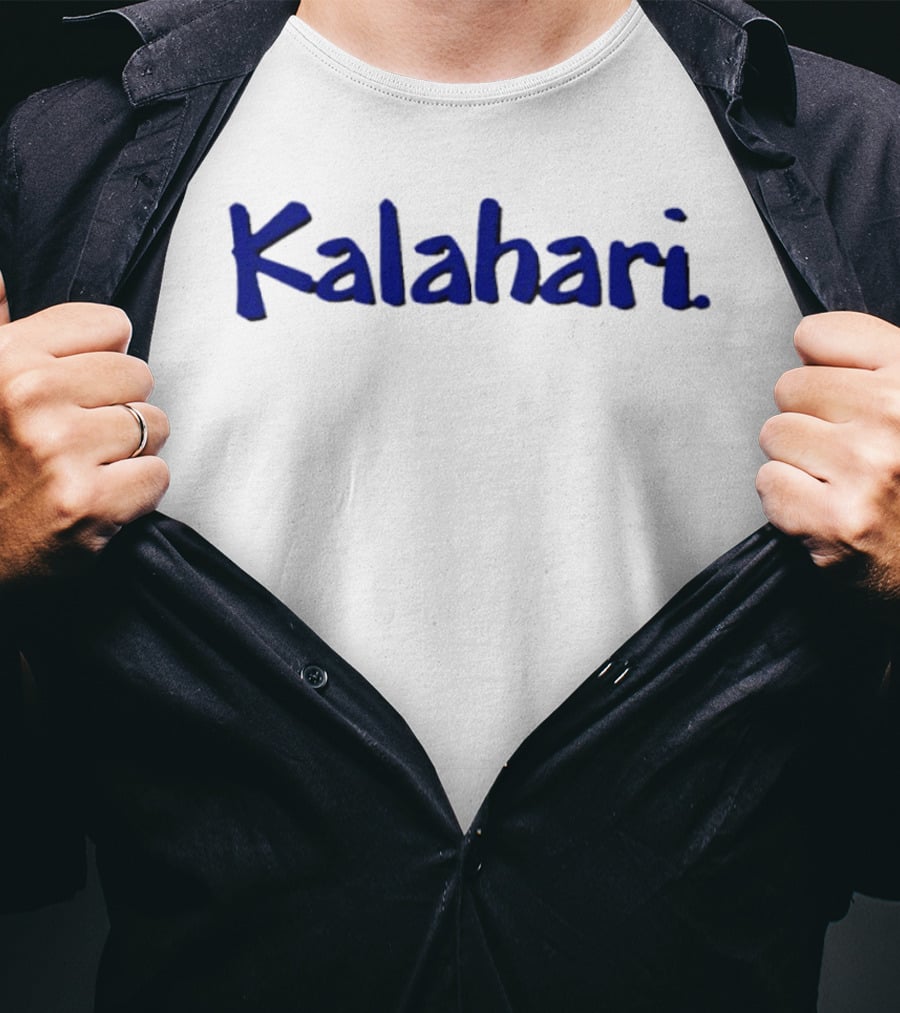 Kalahari Resorts Wordmark Blue T-Shirt