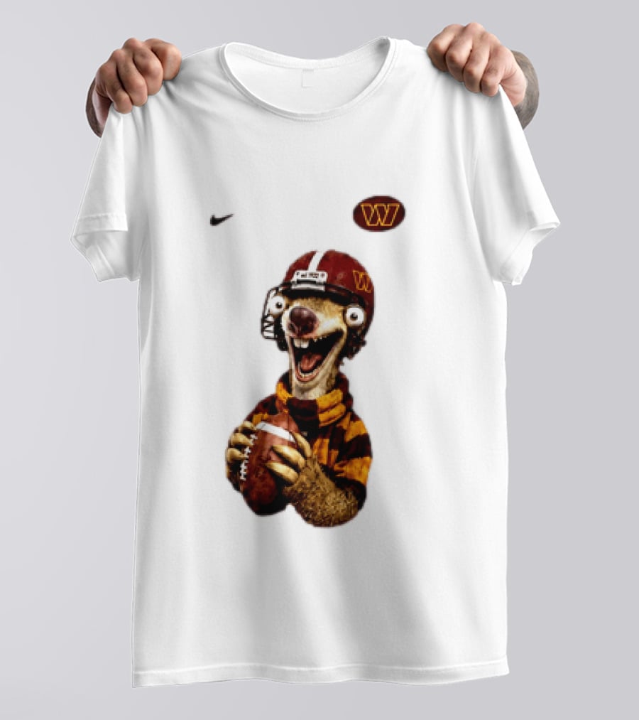 Sid The Sloth Washington Commanders Football Helmet Nike T-Shirt