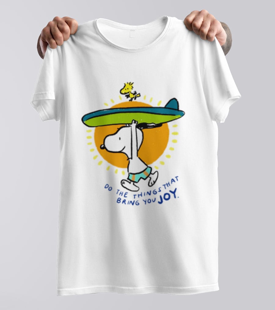 Snoopy And Woodstock Surfing Do The Things That Bring You Joy T-Shirt