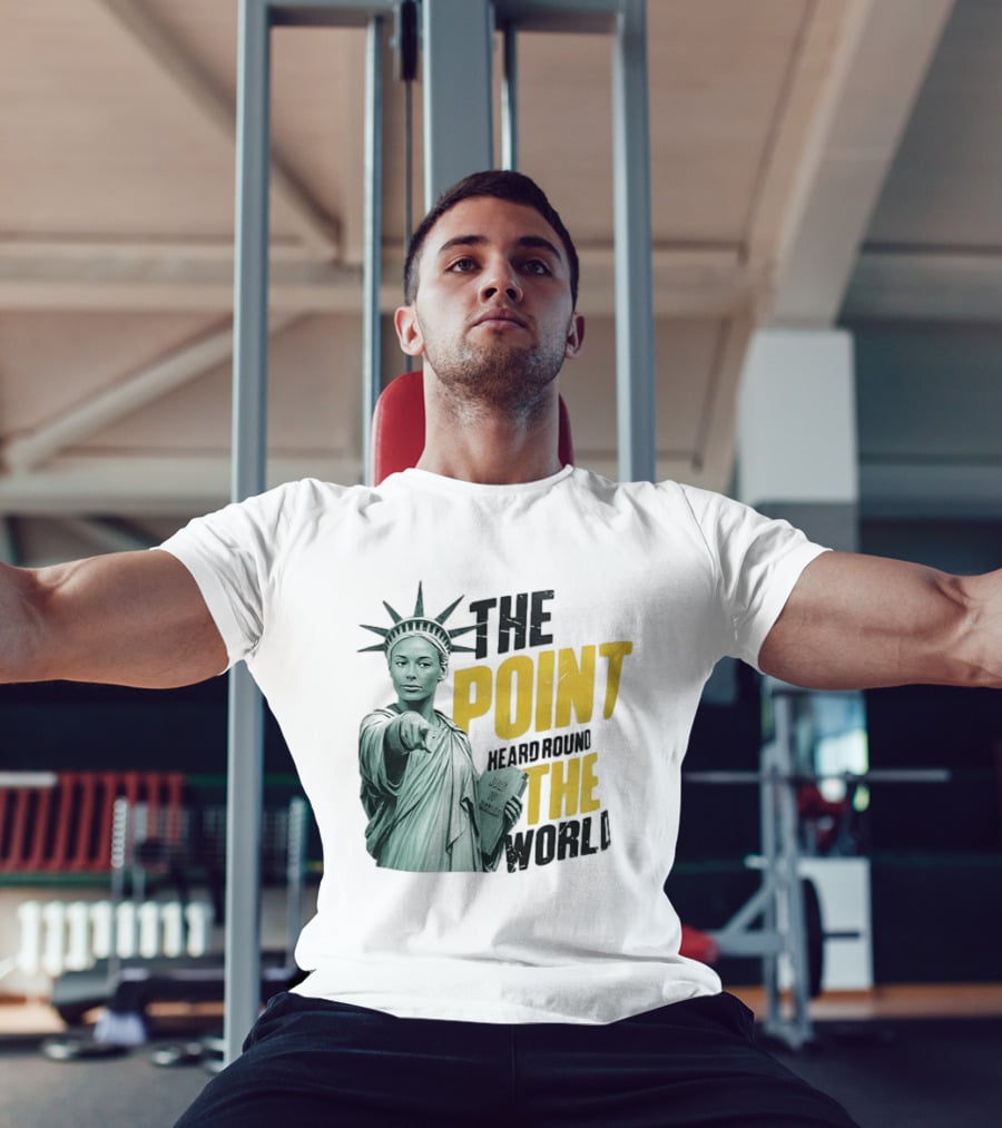 The Point Heard Round The World Statue Of Liberty Sophie Cunningham Indiana Fever T-Shirt
