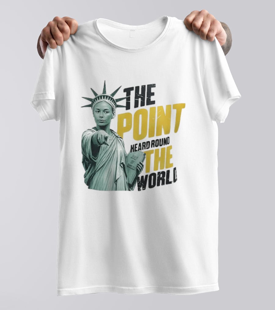 The Point Heard Round The World Statue Of Liberty Sophie Cunningham Indiana Fever T-Shirt