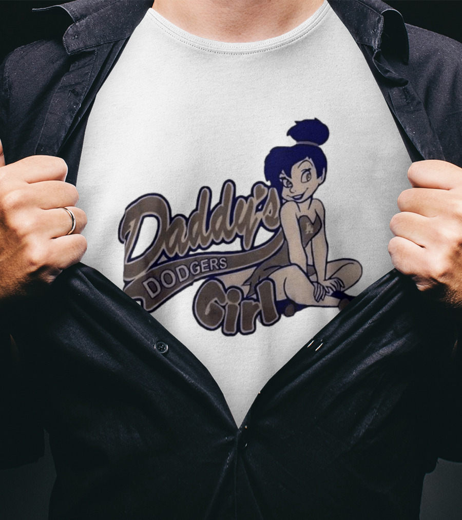 Daddy's Dodgers Girl Tinker Bell Los Angeles T-Shirt