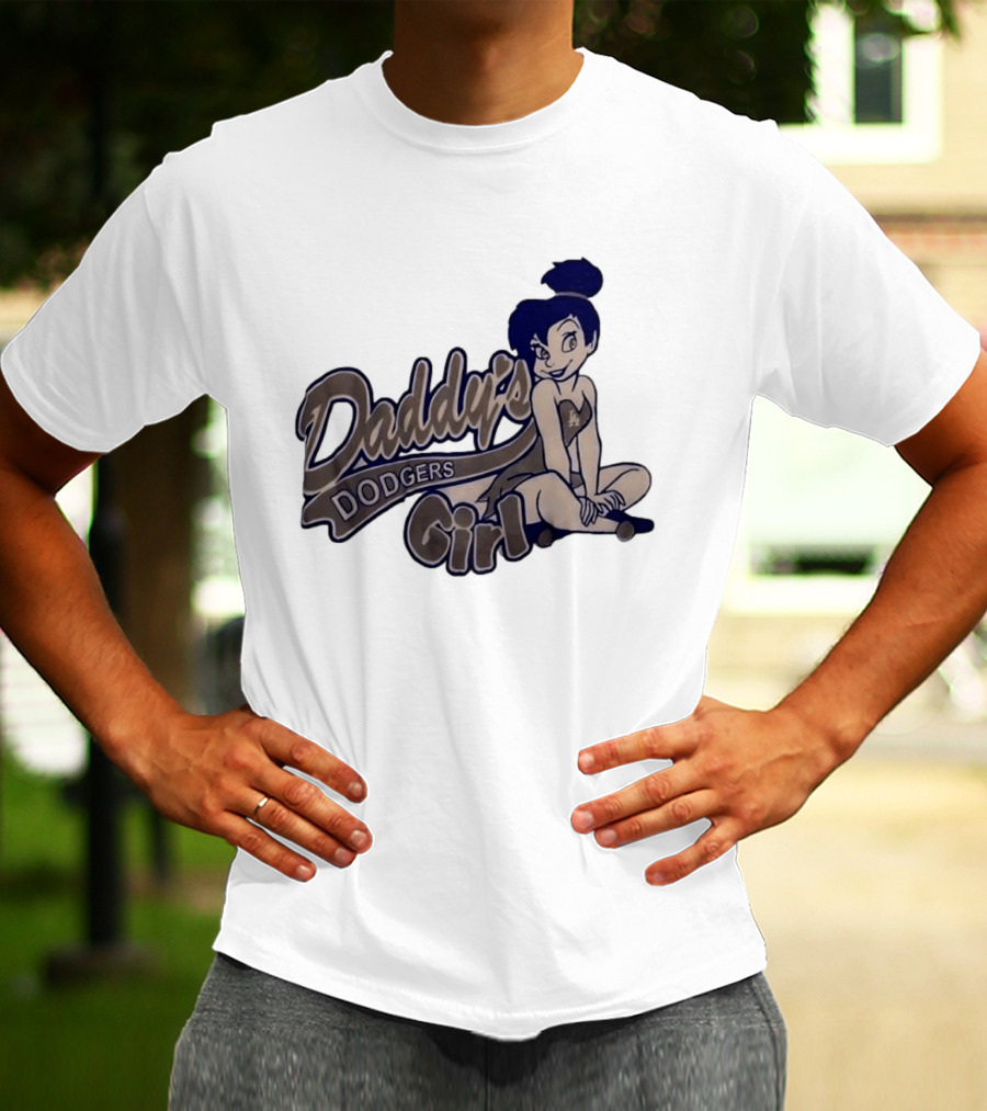 Daddy's Dodgers Girl Tinker Bell Los Angeles T-Shirt