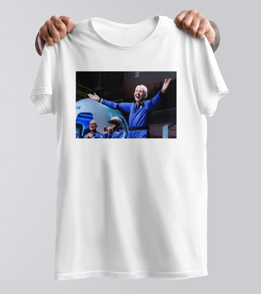 Wally Funk Age Record Space Travel Blue Origin Crew Celebration T-Shirt