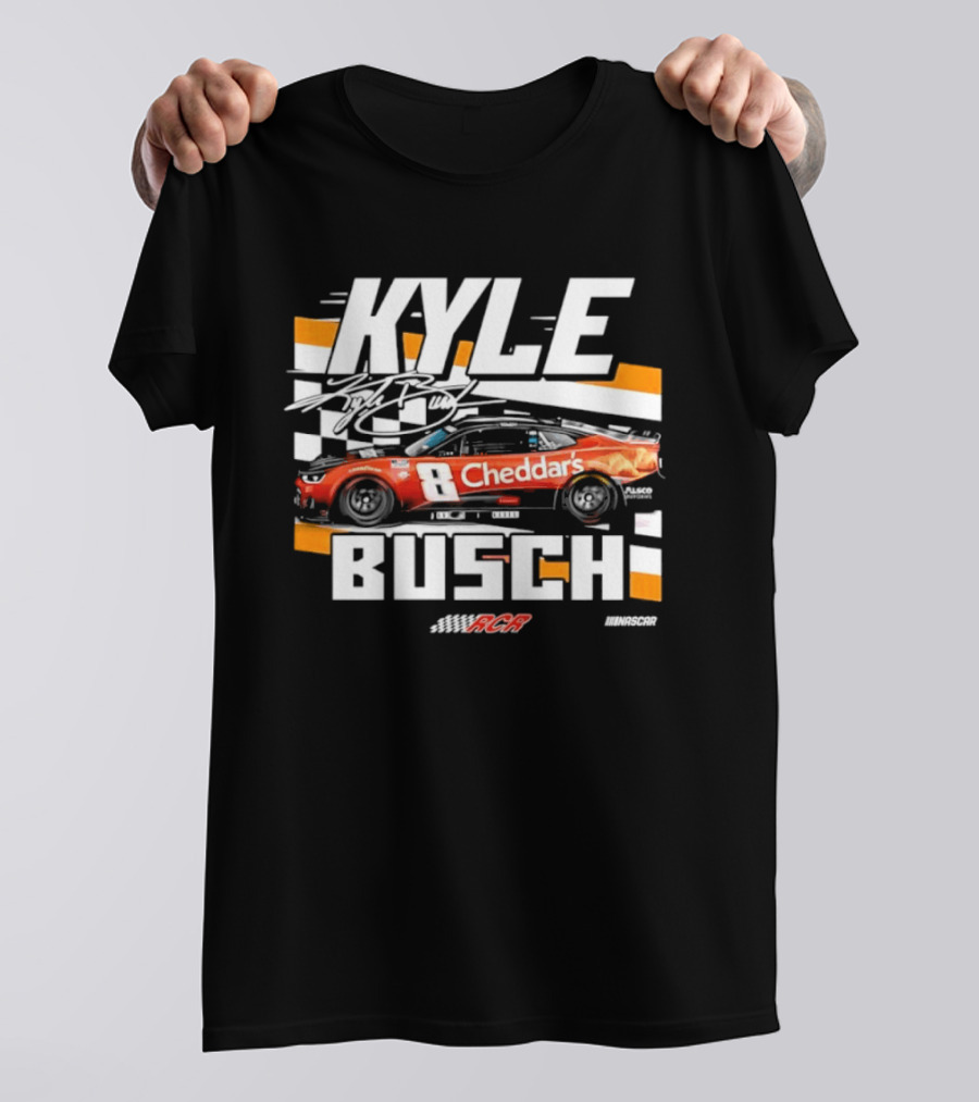 Kyle Busch Cheddar's NASCAR 8 Richard Childress Racing RCR T-Shirt