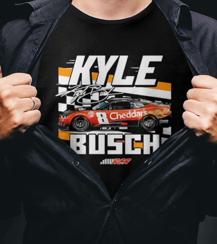 Kyle Busch Cheddar's NASCAR 8 Richard Childress Racing RCR T-Shirt