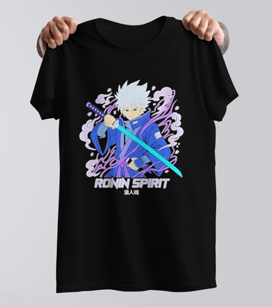 Ronin Spirit Anime Samurai Warrior Katana Manga T-Shirt