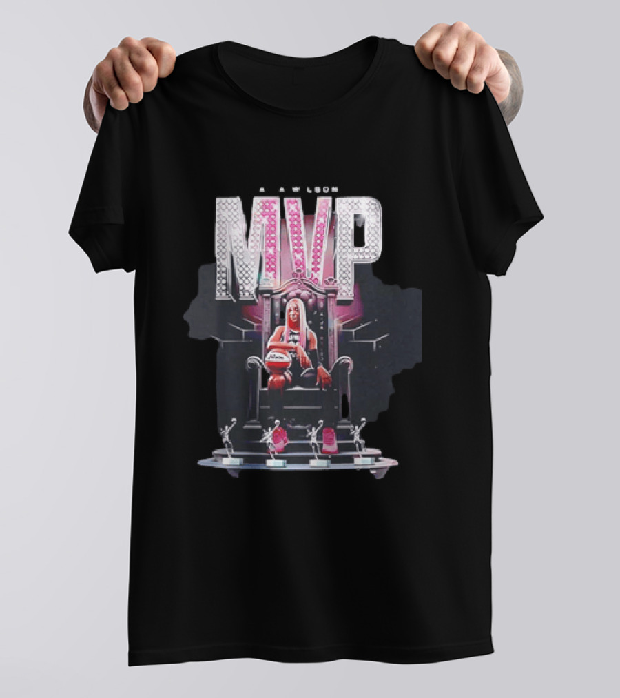 A'ja Wilson MVP Throne Las Vegas Aces Basketball Trophy T-Shirt
