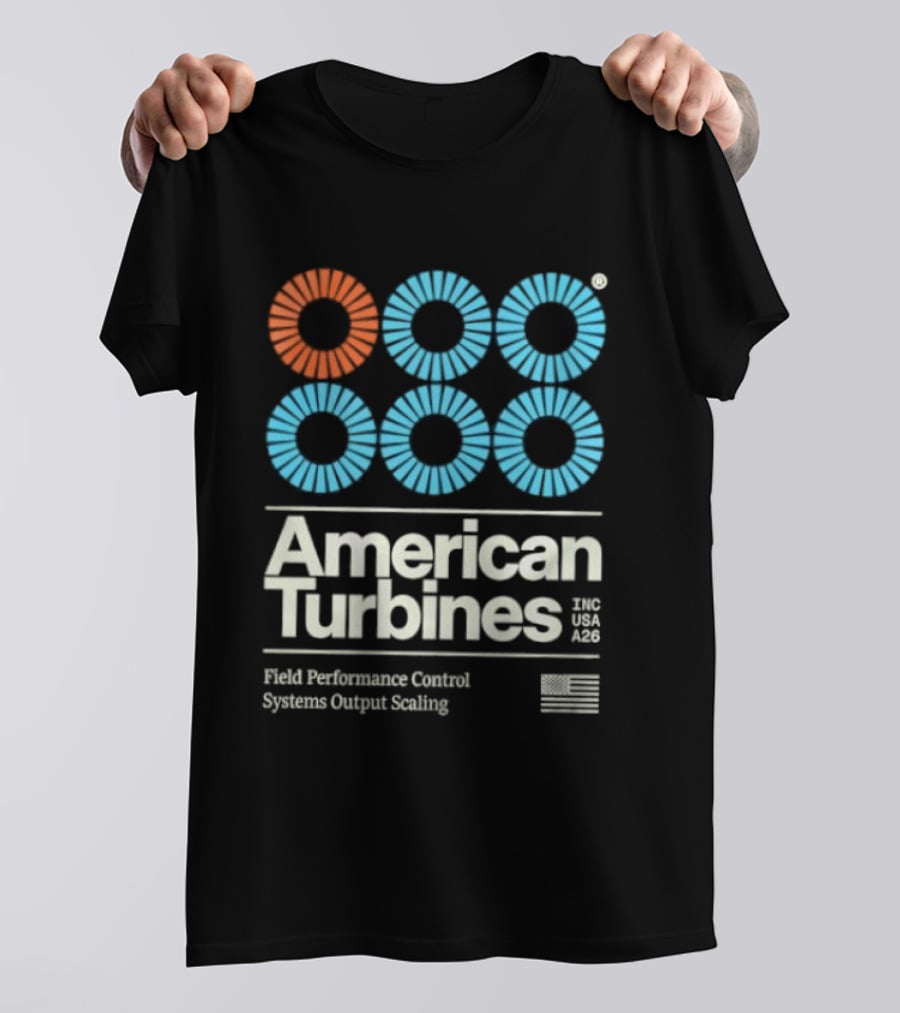 American Turbines Inc USA A26 Field Performance Control Systems Output Scaling T-Shirt