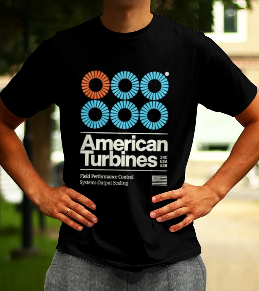 American Turbines Inc USA A26 Field Performance Control Systems Output Scaling T-Shirt