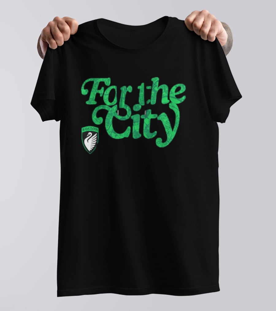 Boston Legacy FC For The City Green Swan T-Shirt