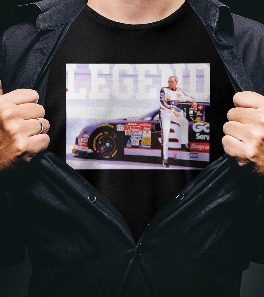 Dale Earnhardt Richard Childress Racing Nascar Winston Cup Legend Goodyear Snap On Holley T-Shirt