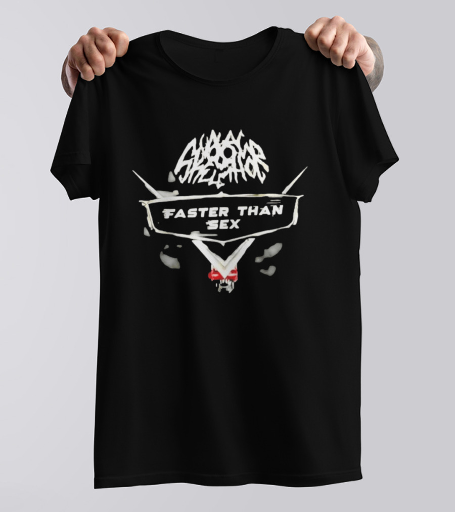 Faster Than Sex Red And White Wings On Creative Impulse T-Shirt