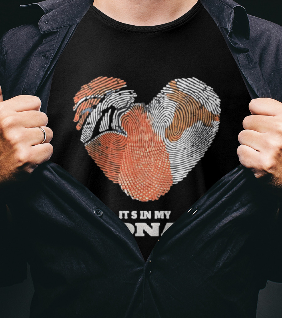 Fingerprint Heart It's In My DNA T-Shirt