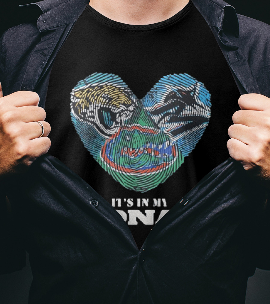 Florida Gators It's In My DNA Heart T-Shirt
