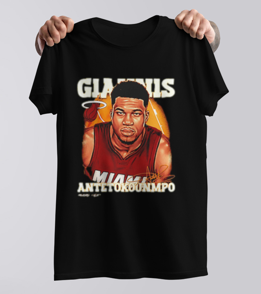Giannis Antetokounmpo Miami Heat Airbrush T-Shirt