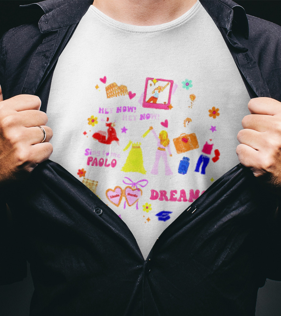 Lizzie McGuire Dreams Are Made Of Hey Now Hey Now Sing To Me Paolo T-Shirt