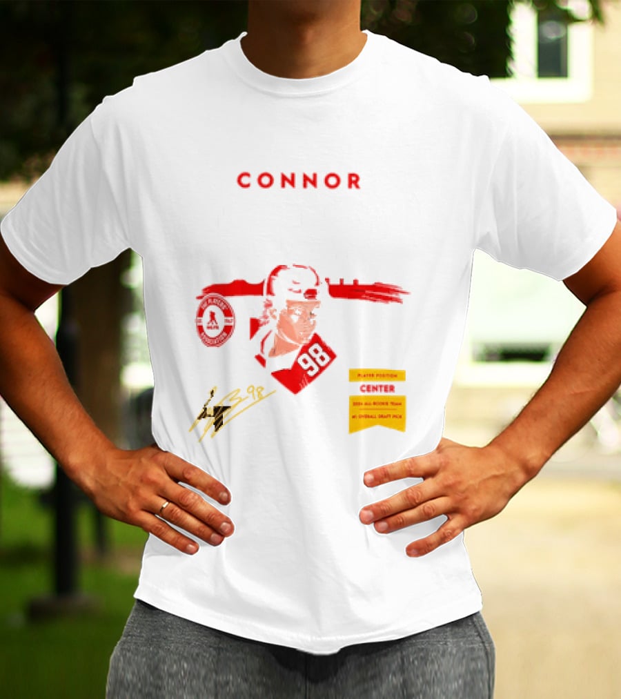 Connor Bedard Chicago Blackhawks #98 Rookie Spotlight Player Position Draft Pick T-Shirt