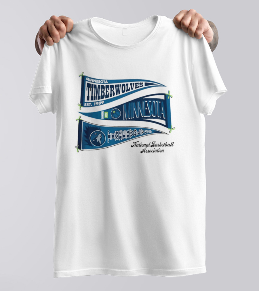 Minnesota Timberwolves NBA Pennants T-Shirt