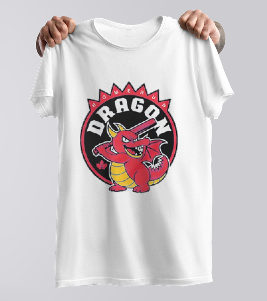 Homerun Dragon Toronto Blue Jays Baseball Canada Leaf T-Shirt