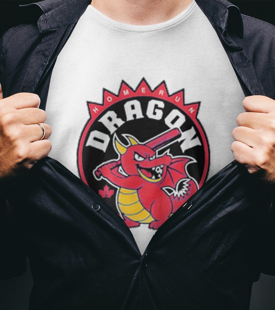 Homerun Dragon Toronto Blue Jays Baseball Canada Leaf T-Shirt