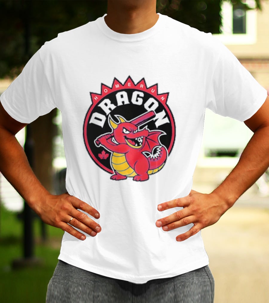 Homerun Dragon Toronto Blue Jays Baseball Canada Leaf T-Shirt